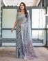 Vasthrlay Floral Prints Tasseled Saree