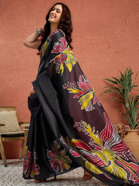 Vasthrlay Bhagalpuri Printed Unstitched 4160s232n Black3