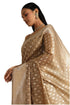 Vasthrlay Beige Tussar Floral