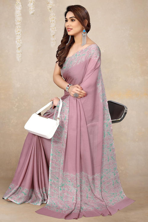 Vasthrlay Fashion Chiffon Abstrect Printed Ethnic Wear