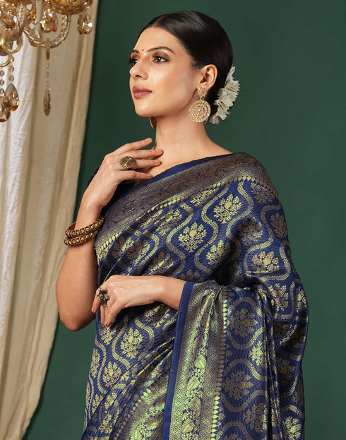 Vasthrlay Maroon Traditional Unstitched Saree