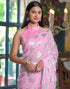 Vasthrlay Georgette Printed Unstitched Orange Saree