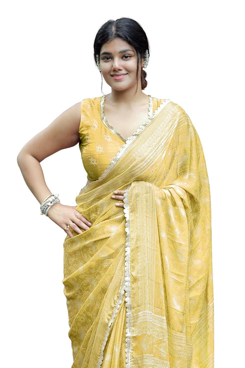 Vasthrlay Fashion Chiffon Paisley Printed Ethnic Wear