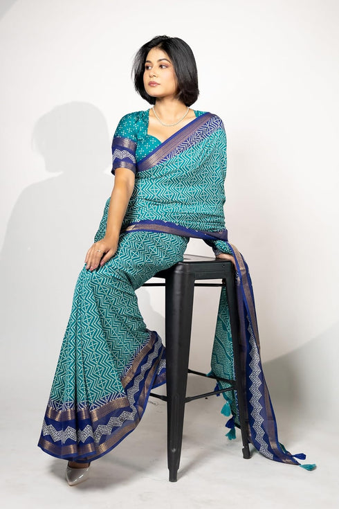 Vasthrlay Fashion Bandhani Printed Ethnic Wear