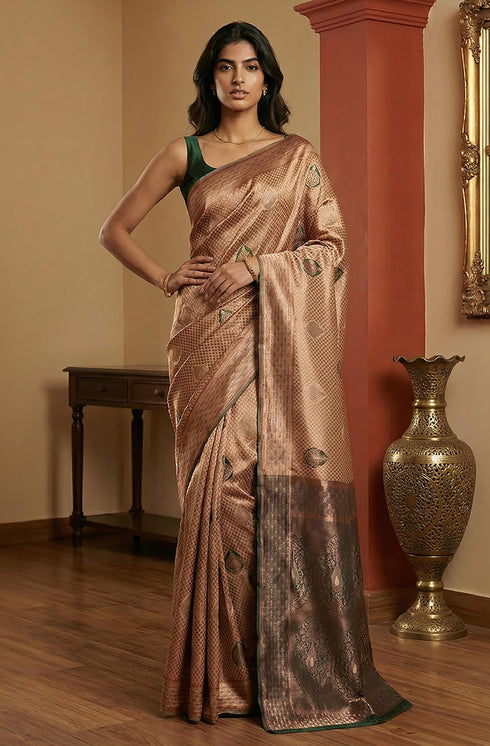 Vasthrlay Jacquard Printed Saree