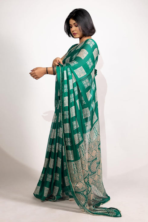 Vasthrlay Fashion Chiffon Printed Ethnic Wear