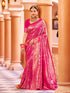 Vasthrlay Women's Kanjivaram Designer Unstitched Saree