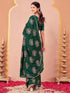 Vasthrlay Vichitra Printed Unstitched Maroon Saree