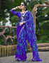 Vasthrlay Chiffon Printed Unstitched Pink Saree