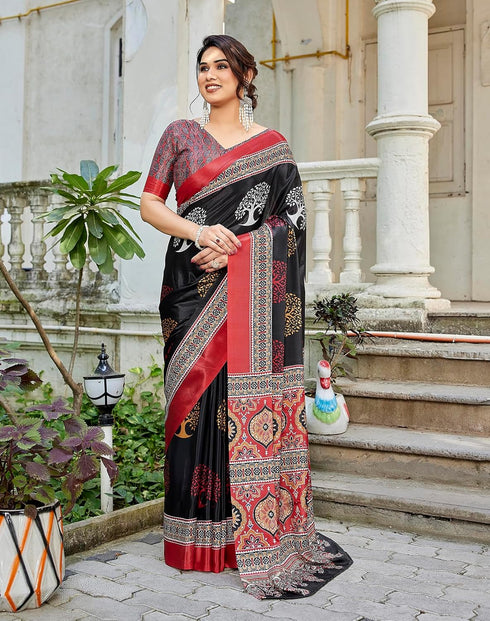 Vasthrlay Abstract Pattern Printed Az Ys Pratika Ethnic Wear