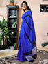 Vasthrlay Chanderi Printed Unstitched Black Saree