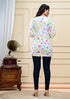 Women Holi Special Cotton Printed Short Kurti Top