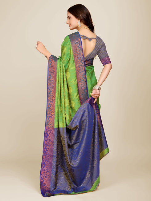 Vasthrlay Multicoloured Banarasi Ethnic Wear