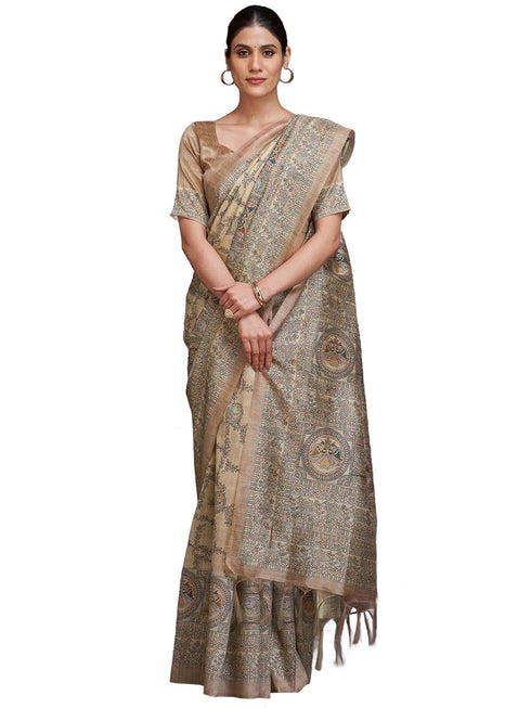 Vasthrlay Madhubani Printed Unstitched Hs Ethnic Wear