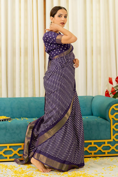 Vasthrlay Fashion Handloom Printed Dusty Ethnic Wear