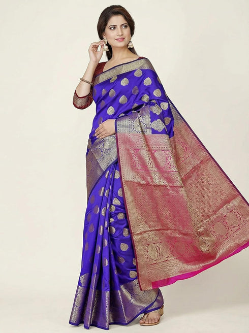 Vasthrlay Banarasi Freesize Ethnic Wear