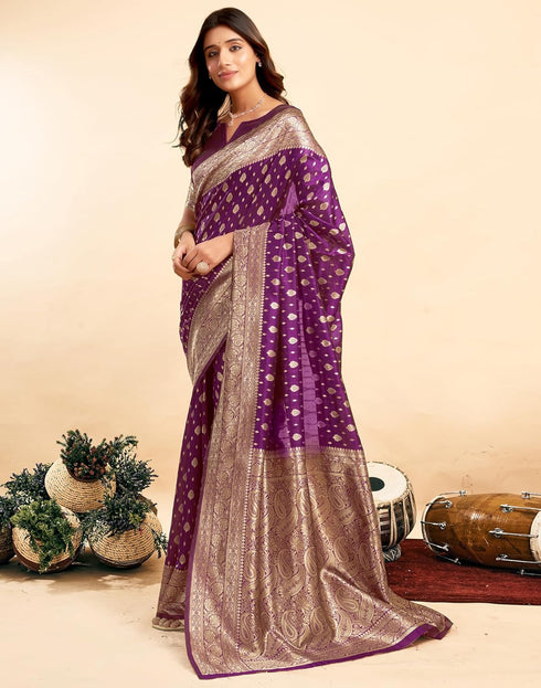 Vasthrlay Kanjivaram Banarasi Wedding Light Green Saree