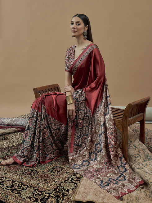Vasthrlay Printed Unstitched Hs Ethnic Wear