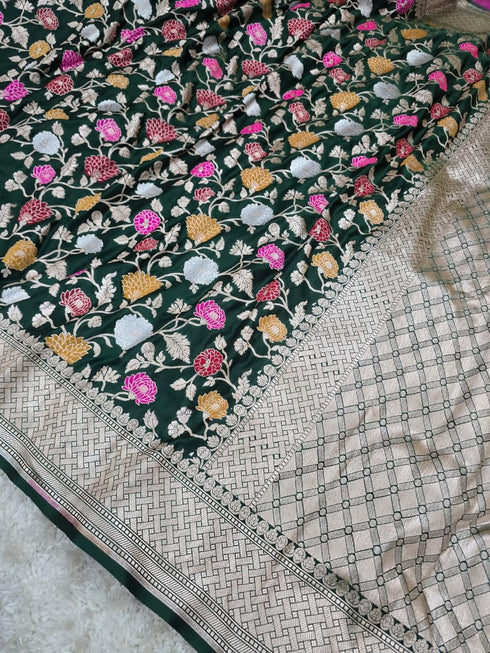 Vasthrlay Banarasi Meenakari Mashru