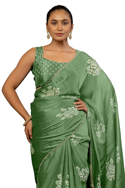 Vasthrlay Fashion Chiffon Printed Ethnic Wear