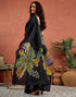 Vasthrlay Womens Printed Unstitched White Saree