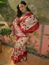 Vasthrlay Womens Printed Unstitched Beige Saree