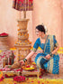 Vasthrlay Weaving Paithani Black And Golden Border Saree With Unstitched Blouse Piece