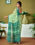 Vasthrlay Chanderi Printed Unstitched Blue Saree