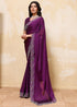 Vasthrlay Maroon Unstitched Saree
