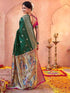 Vasthrlay Banarasi Weaving Navy Navy Blue Saree