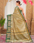 Vasthrlay Banarasi Jacquard Unstitched Mustard Saree