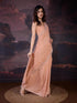 Vasthrlay Embroidery Unstitch Orange Ethnic Wear