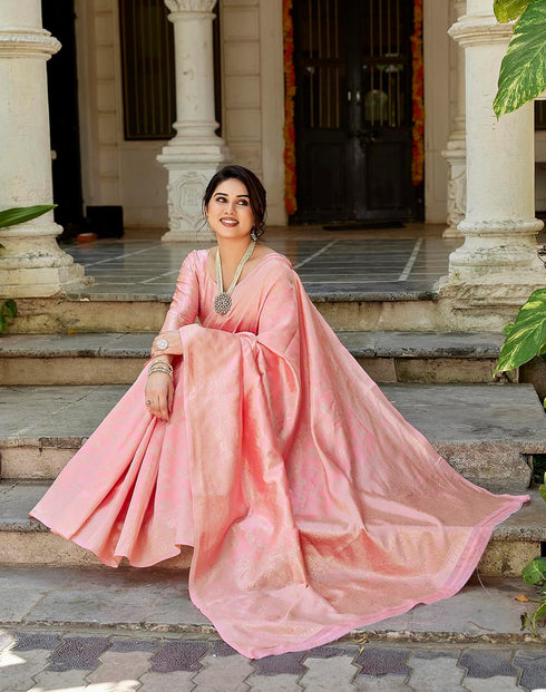 Vasthrlay Banarasi Traditional Jacquard Az Ys Shayani Ethnic Wear
