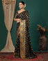 Vasthrlay Georgette Printed Unstitched Maroon Saree