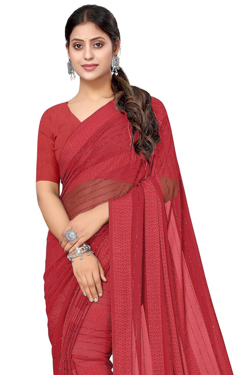 Vasthrlay Fashion Georgette Green Ethnic Wear