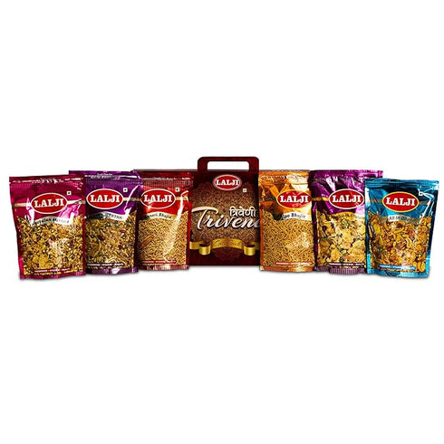 Lalji Triveni Delight Gift Pack | Perfect Namkeen Combo for Festive Gifting