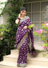 Vasthrlay Banarasi Elephant Unstitched Saree