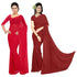Vasthrlay Georgette Unstitched Red Maroon Free Ethnic Wear