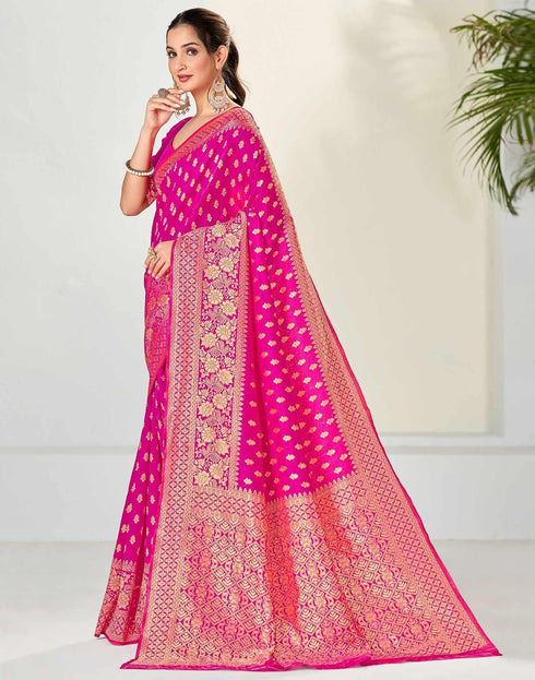 Vasthrlay Banarasi Unstitched Saree