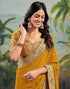 Vasthrlay Georgette Embroidery Unstitched Green Saree