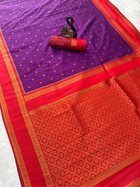 Vasthrlay Narayanpet Paithani Contrast