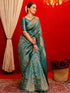 Vasthrlay Womens Kanjivaram Unstitched Dusty Pink Saree