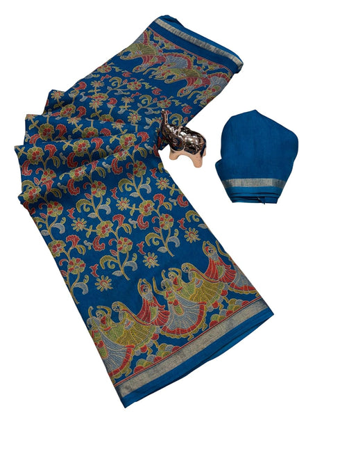 Vasthrlay Tussar Kalamkari Designer