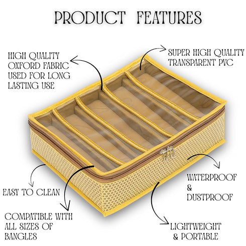 5 Rod Bangle Organizer Box for Women