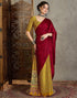 Vasthrlay Printed Tassels Unstitched Maroon Saree
