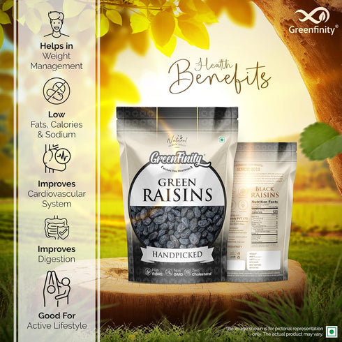 GreenFinity Premium Afghani Seedless Black Raisins