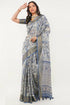 Vasthrlay Grey2 Polyester Saree With Unstitched Blouse Piece