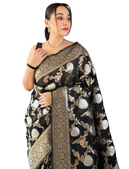 Vasthrlay Banarasi Traditional Unstitched Saree