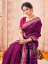 Vasthrlay Kanjivaram Weaving Coffee Saree