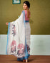 Vasthrlay Womens Cotton Printed Pink Saree